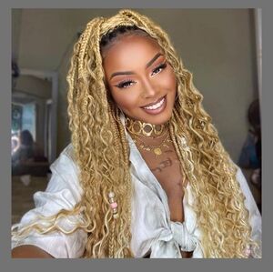 LIYATE 7 Packs Crochet 24 Inch Boho Crochet Hair